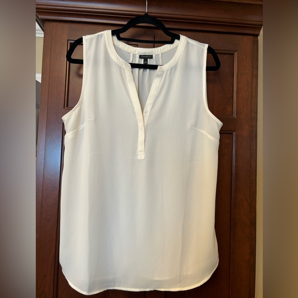 Talbots Ladies Cream Shell - Size Large